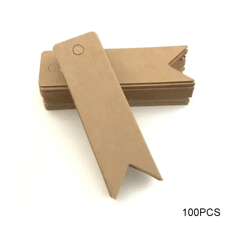 

Подарочные бирки из крафт-бумаги 100 шт.