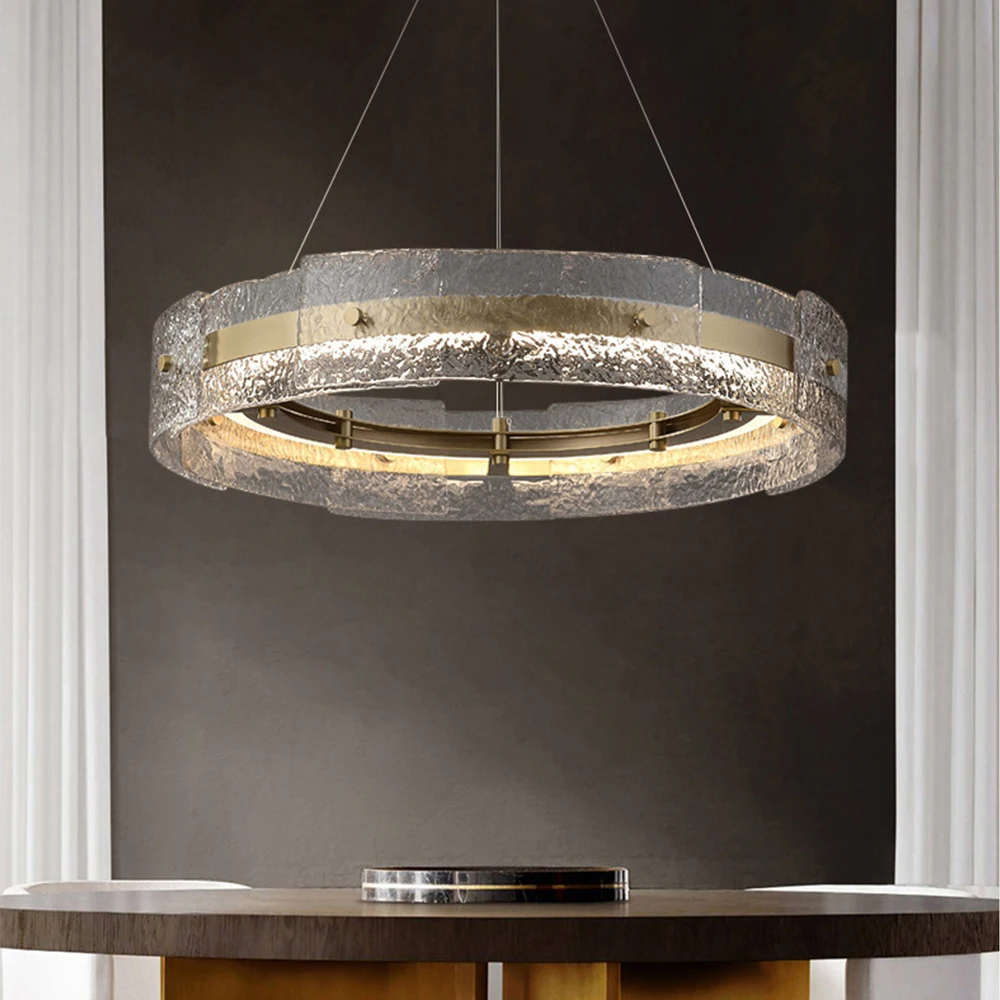 

Duplex Villa Crystal Chandelier Modern Exhibition Hall Meeting Room Chandelier Suitable for Rectangular Dining Table Chandelier