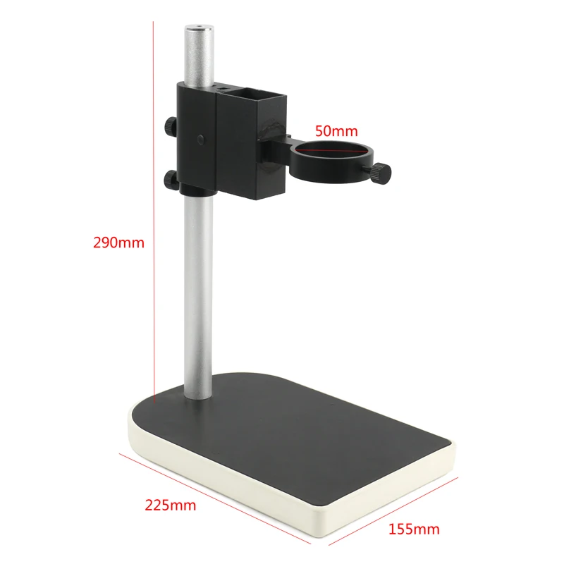 

Adjustable Focusing Bracket Lab Microscope Lens Focusing Holder Table Stand 40mm 50mm For HDMI USB Video Camera