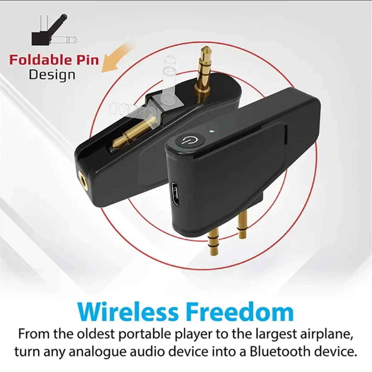 Bluetooth 5 3 Адаптер для авиакомпании самолета A2DP-передатчик беспроводных наушников