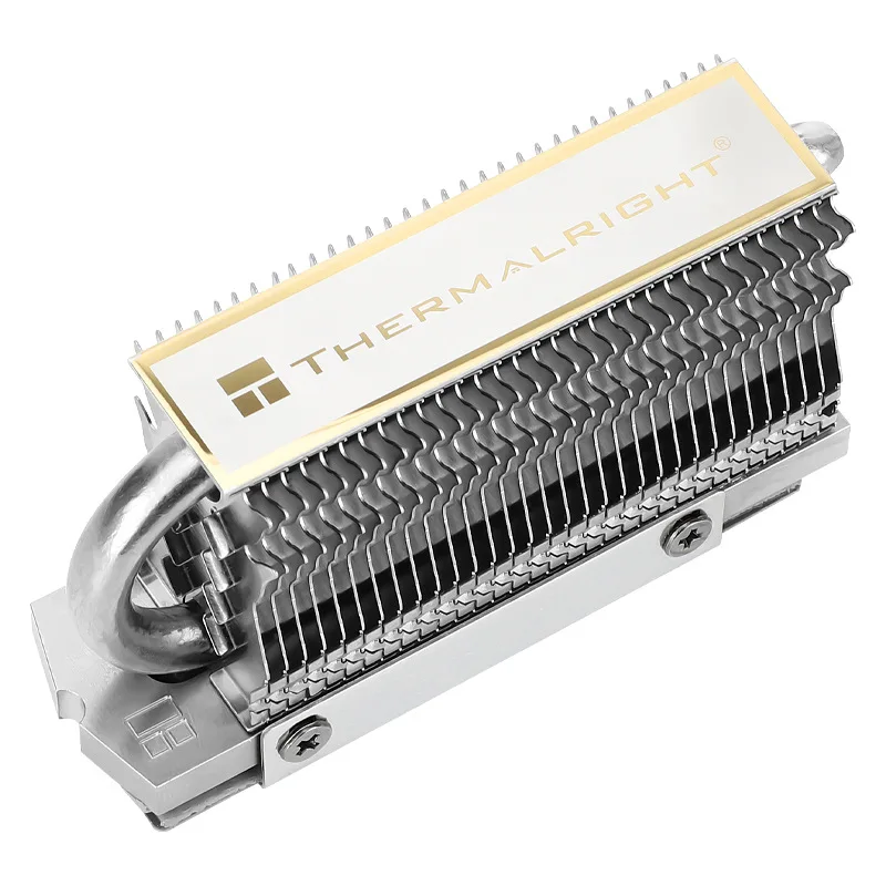 

M.2 HR-09 2280 Solid State Drive Cooler Vest AGHP Heat Pipe SSD Hard Disk Metal Heatsink Radiator Cooling Pad for Desktop PC