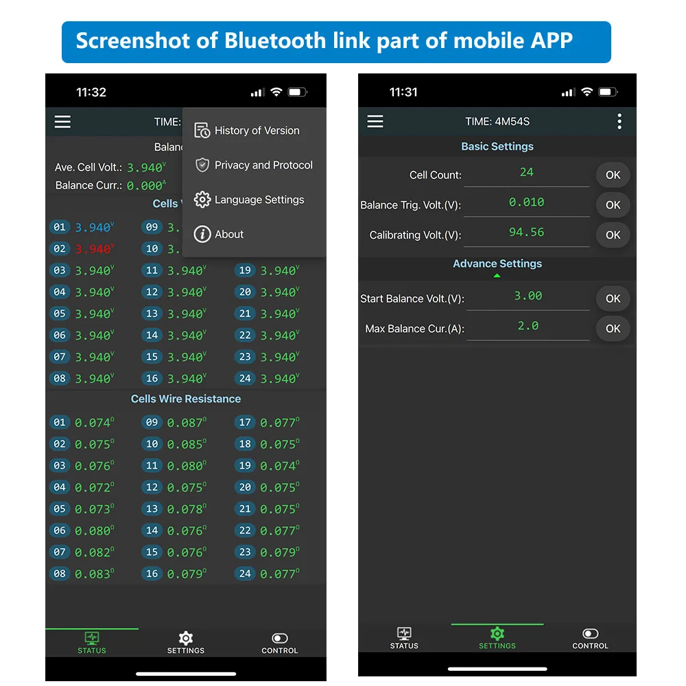JKBMS Smart Balancer 16S 24S 24V 48V 2A 1A Эквалайзер активного балансового тока с RS485 CAN BT APP