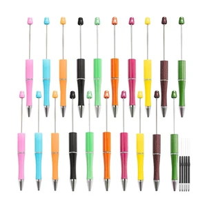 20Pcs Plastic Ballpoint Pen DIY Pen Assorted Ballpoint Pen Shaft Black Ink Ballpoint Pen With Extra Refill Ballpoint Pen