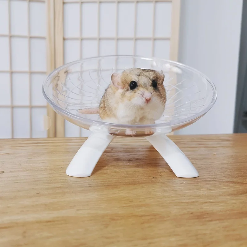 

Hamster Running Disc Silent Spinner Non Slip Run Disc For Hamsters Hedgehogs Small Pets Flying Saucer Plastic Exercise Wheel