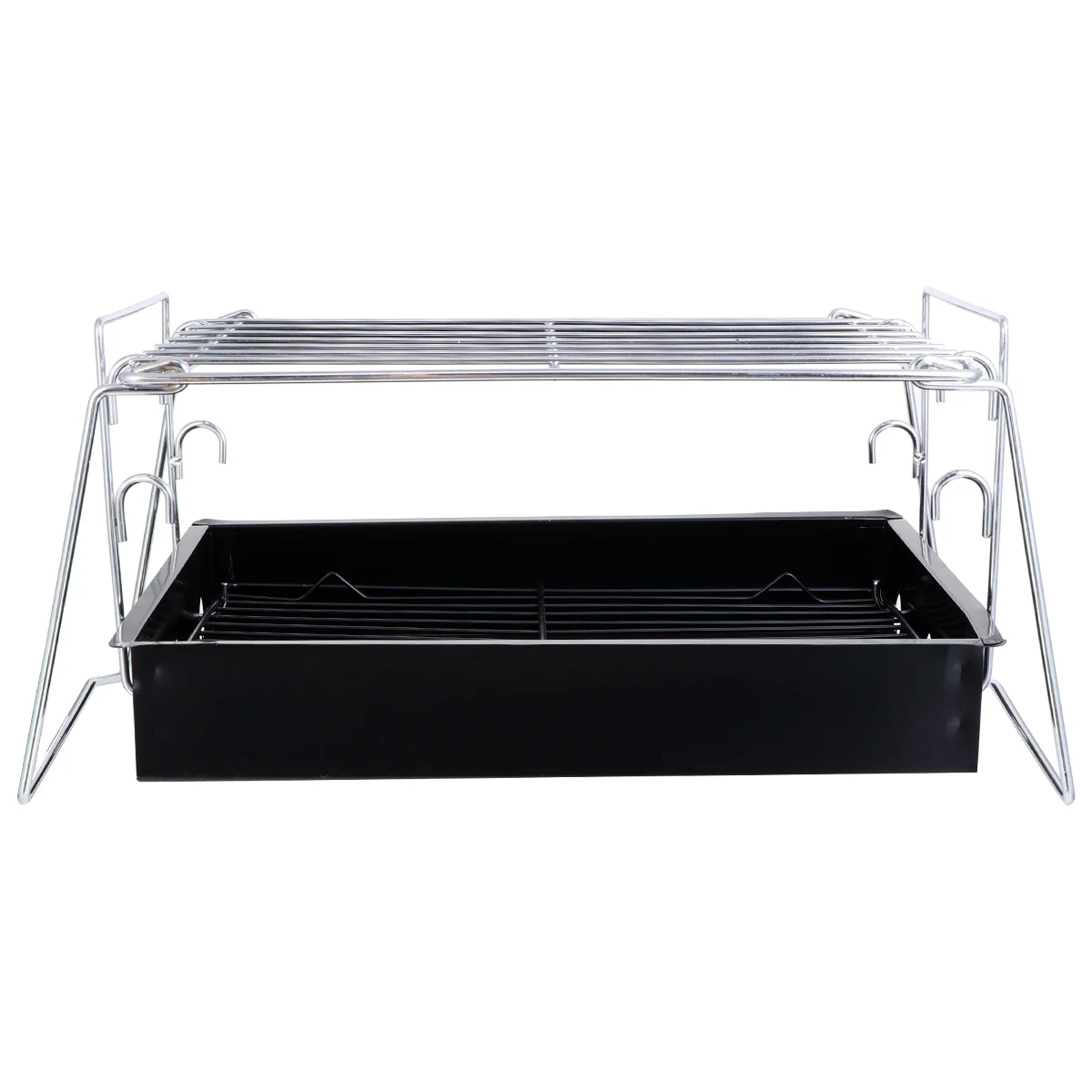 

1Pc Stainless Steel Charcoal Barbecue Rack Foldable Lightweight Barbecue Grill
