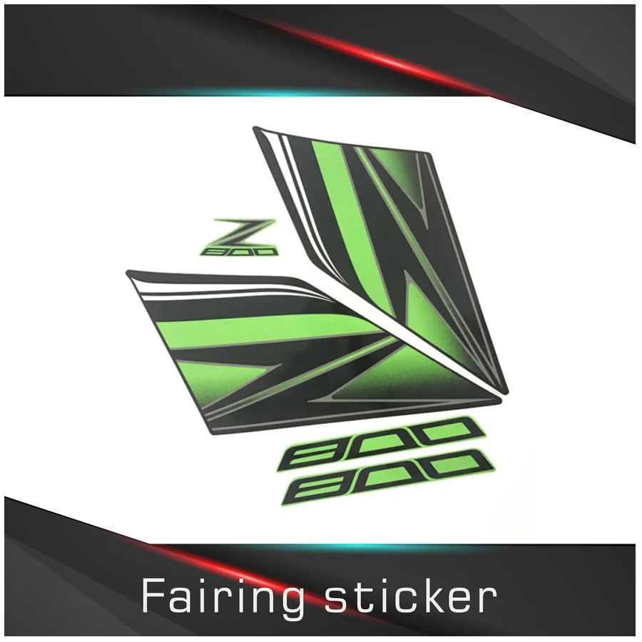 

Motorcycle Stickers Decals OEM Re-engraved Sub-factory Stickers Full Car For Z800 2013 2014 2015 2016 Green White Orange