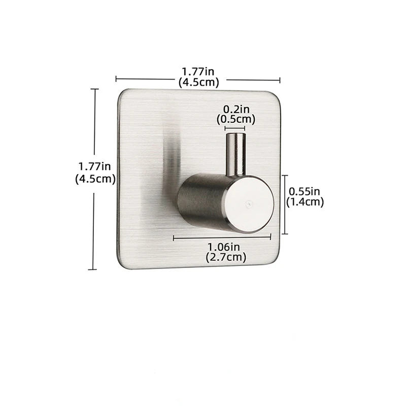 

Самоклеящиеся крючки для ванной комнаты, нержавеющая сталь