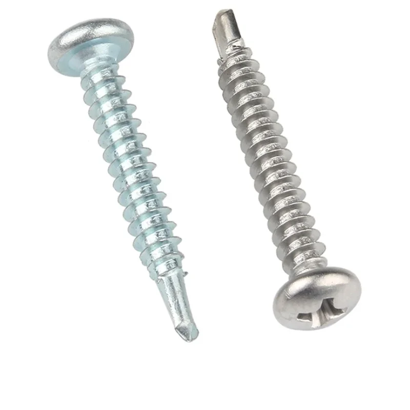 Саморез с круглой головкой из нержавеющей стали и углеродистой M2.9 ~ M6.3