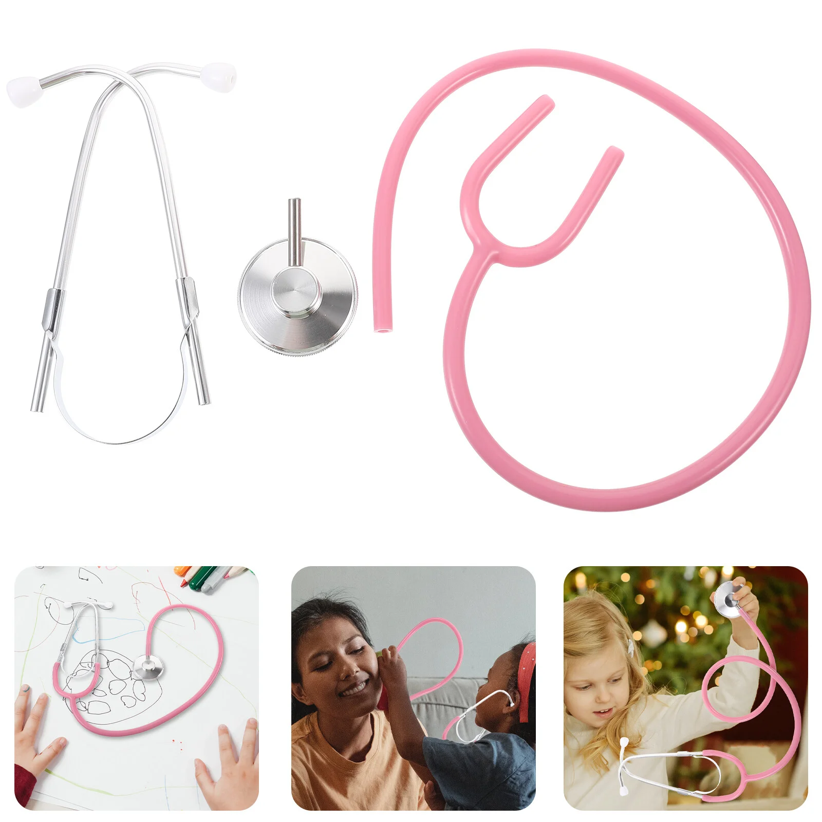 

Stethoscope Kids Toy Play Medical Toys Children Pretend Simulation Playing Kit Nursing Role Working Real Equipment Virtual Nurse
