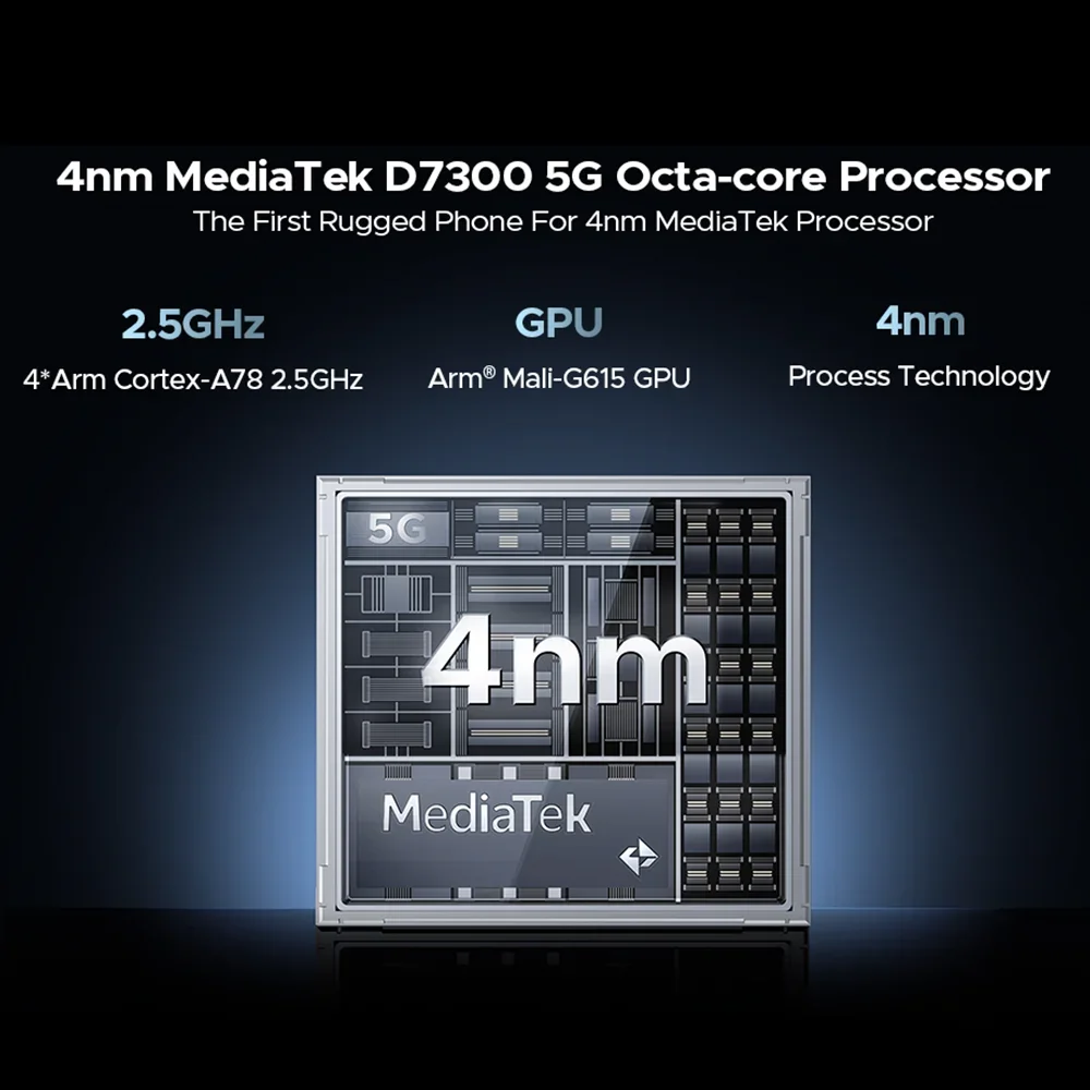 Прочный телефон DOOGEE V40 Pro дисплей 6 78 дюйма IP5 5G 16G6 512G6 размер 7300 4 нм 200 МП Al-камера 8680