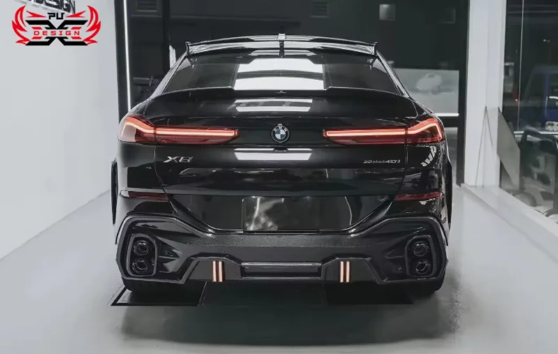 FD стиль углеродное волокно задний диффузор сплиттер бампер для BMW X6 G06 lci Корпус