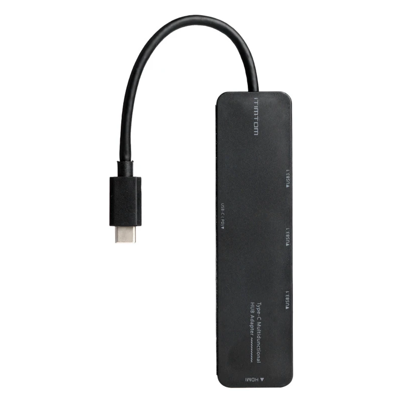 

Концентратор 3 USB 3.0 Type-C для планшетов, телефонов, ноутбуков, комплект Преобразователей Питания USB 3,1 4K HDMI PD для бытового компьютера, детали бе...