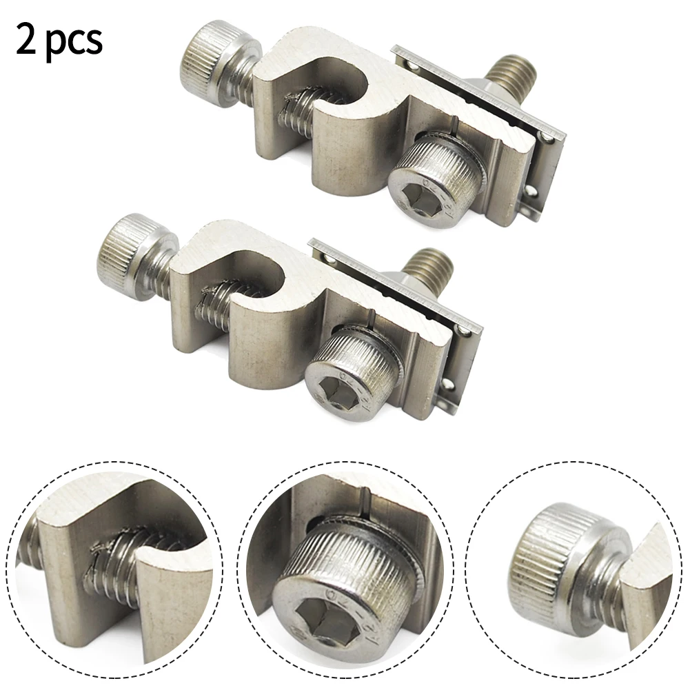 

Stainless Steel Ground Clip Grounding Buckle Alternative Energy Supplies 2pc Corrosion Resistant Parts Protection High Quality
