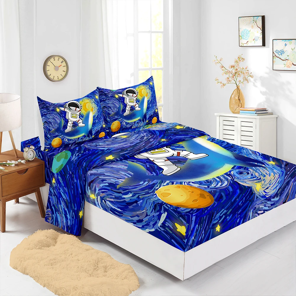 

Van Gogh oil painting Bedding Set Quilt Cover Home Bedroom Decor Queen King Size Duvet Cover Set Pillowcase Bedding Set