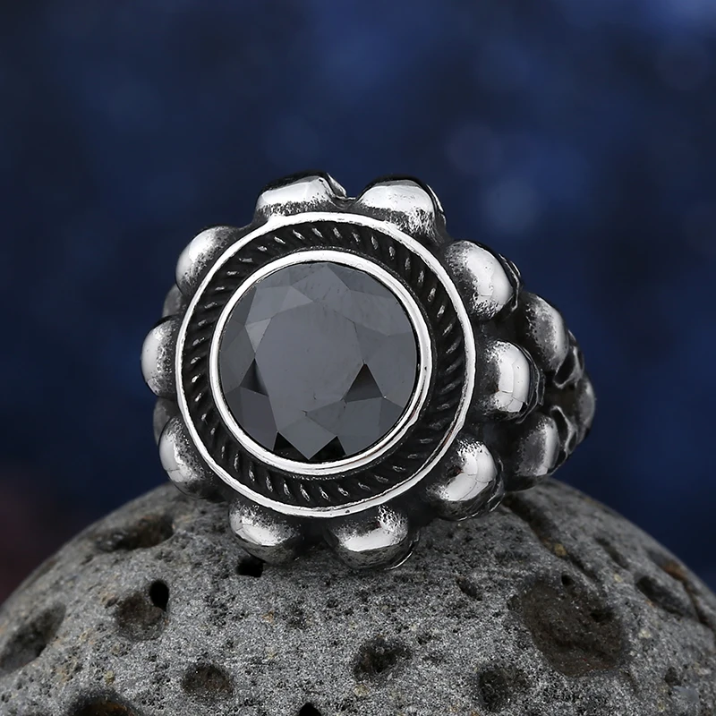 Крутое панк-властное кольцо из нержавеющей стали 316L с тяжелым сахарным черепом