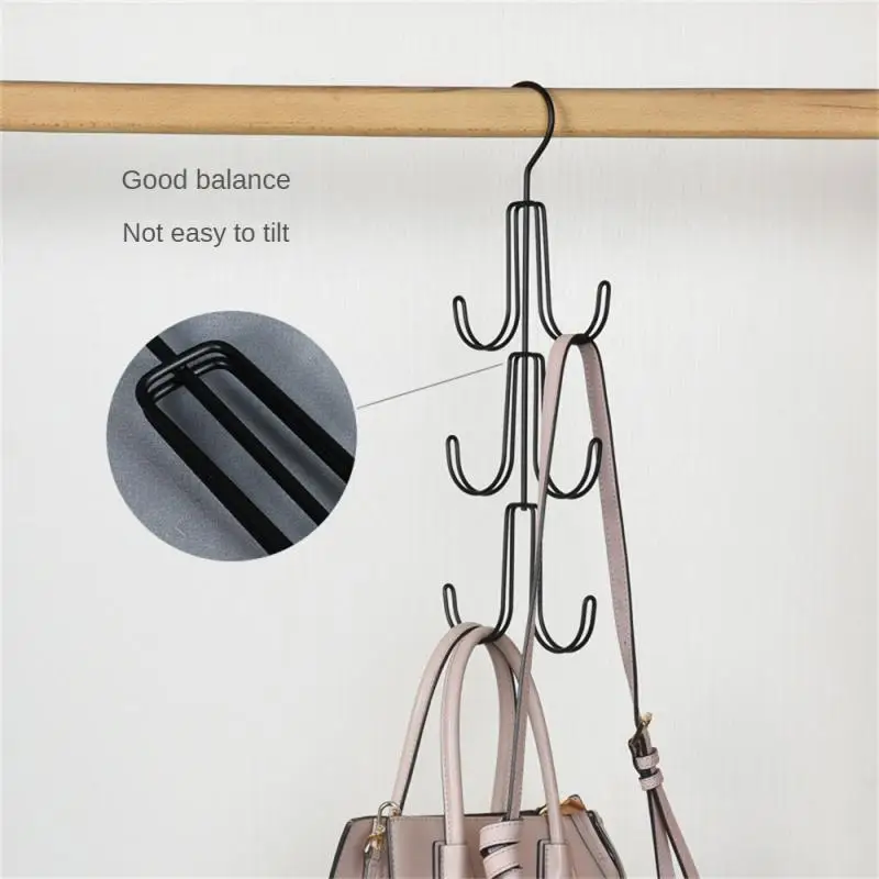 

Handbags Hangers Metal Space Saving Multi-Functional Creative Hangers Bags Handbags Tank Tops Scarfs Storage Closet Organization