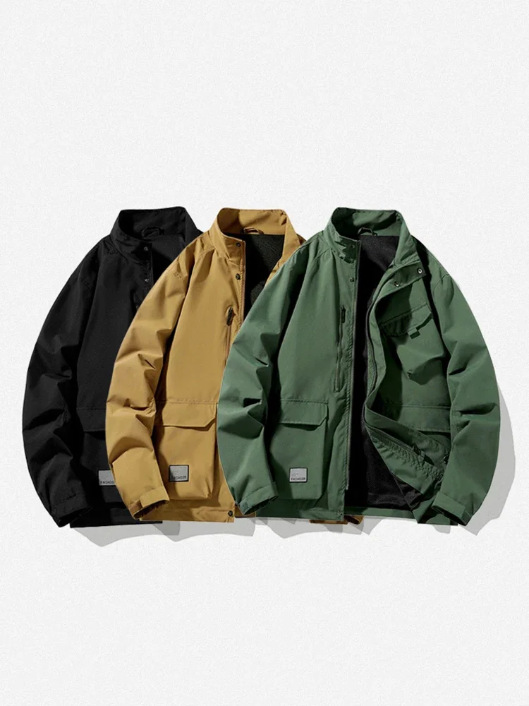 Куртка-карго Мужская в американском ретро стиле уличная свободная ветрозащитная