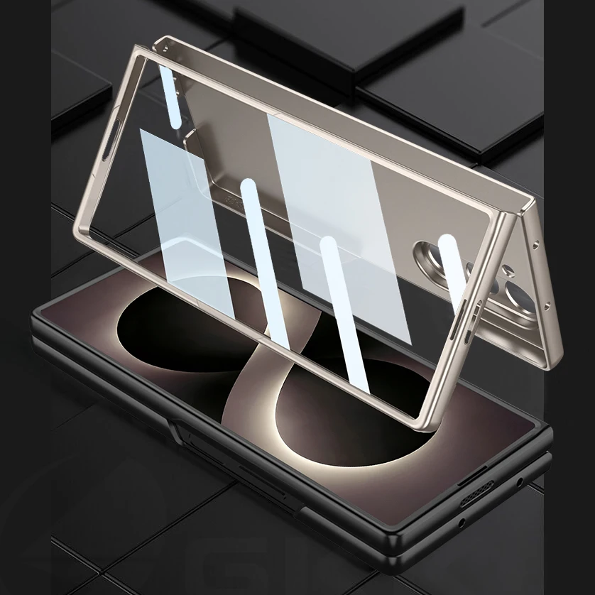 Фото Ультратонкий матовый чехол с защитой от царапин для Samsung Galaxy Z Fold 8, внешняя стеклянная пластиковая накладка для экрана, чехол для Galaxy Z Fold 7 №2