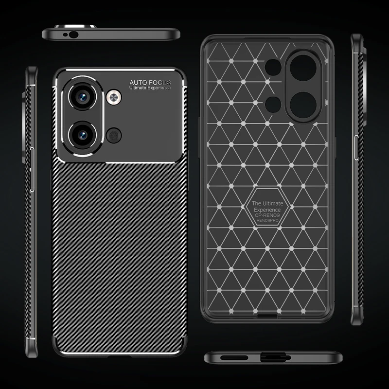 Luxury Business Case For OPPO Reno 9 Pro Case Reno 9 Pro Cover Shell Funda Silicone Shockproof Protective Back Bumper Reno 9 Pro