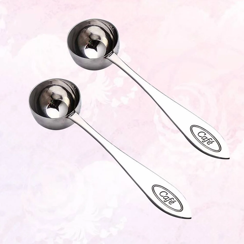 

Scoop Measuring Coffee Spoon Sugar Steel Ice Ground Espresso Cereal Flour Scoops Tablespoon Stainless Bean Ladle Tea Powdercream
