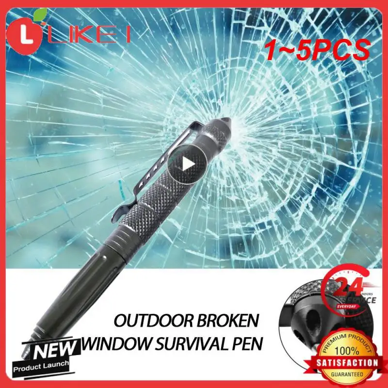 

1~5PCS Camping Gear Convenient Portable Tactical Pen Self-defense Pen Outdoor Sports Pocket Pen Versatile Skid-proof