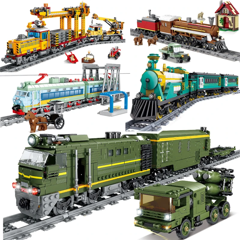 Building Blocks Track Bricks Toys For Children Gifts