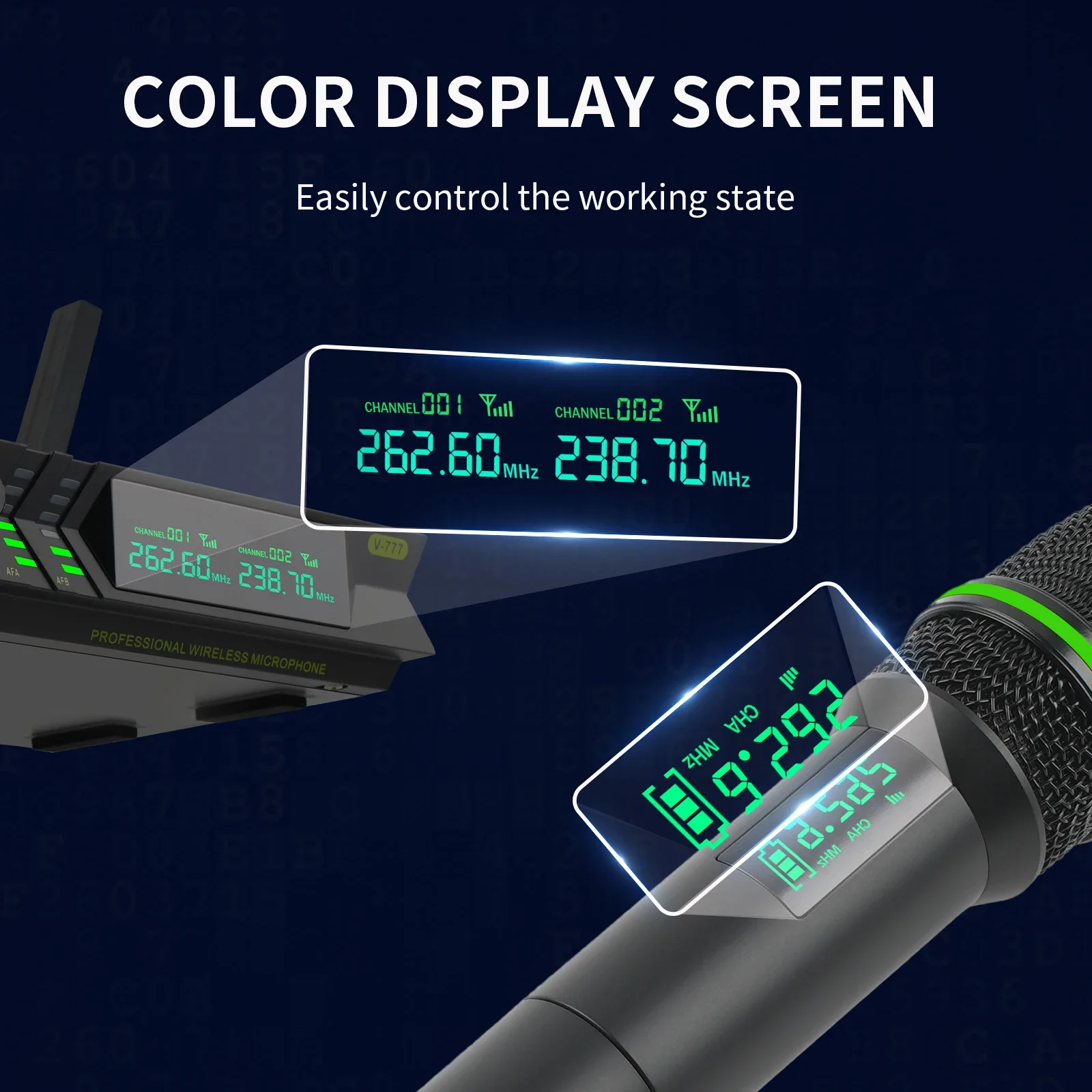 XTUGA V777 VHF Профессиональный беспроводной динамический микрофон Автоматическая