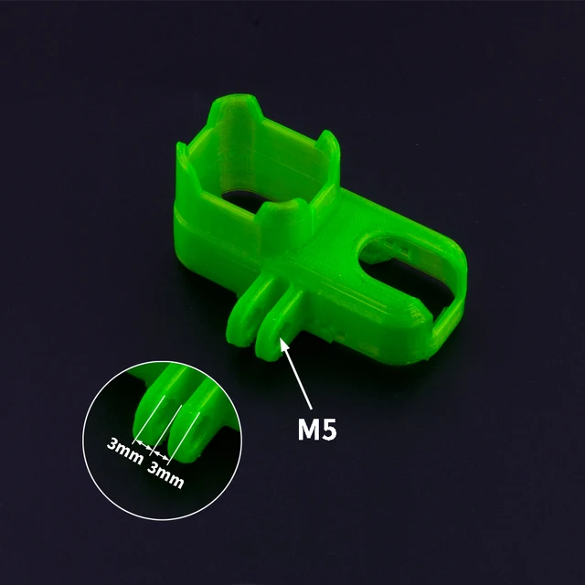 3D Printed TPU Green M5 Mount for RunCam Thumb Pro