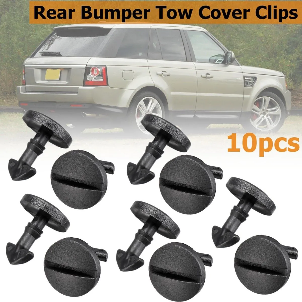 

10PCS Rear Bumper Tow Bar Cover Clips Towing Trim For Land Rover Discovery 3 4 Low Cost High Quality Car Accessories