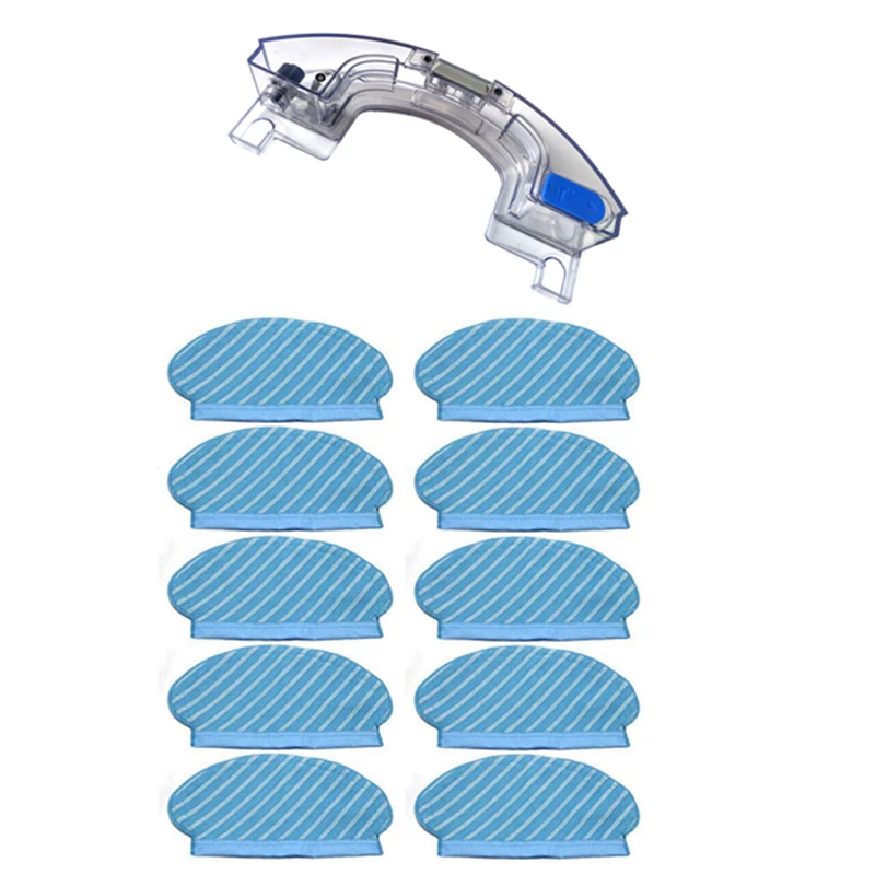 

1X Water Tank For Ecovacs Deebot Ozmo 950 & 10Pcs Mop Cloth Pads Set For Ecovacs Deebot Ozmo 920 950