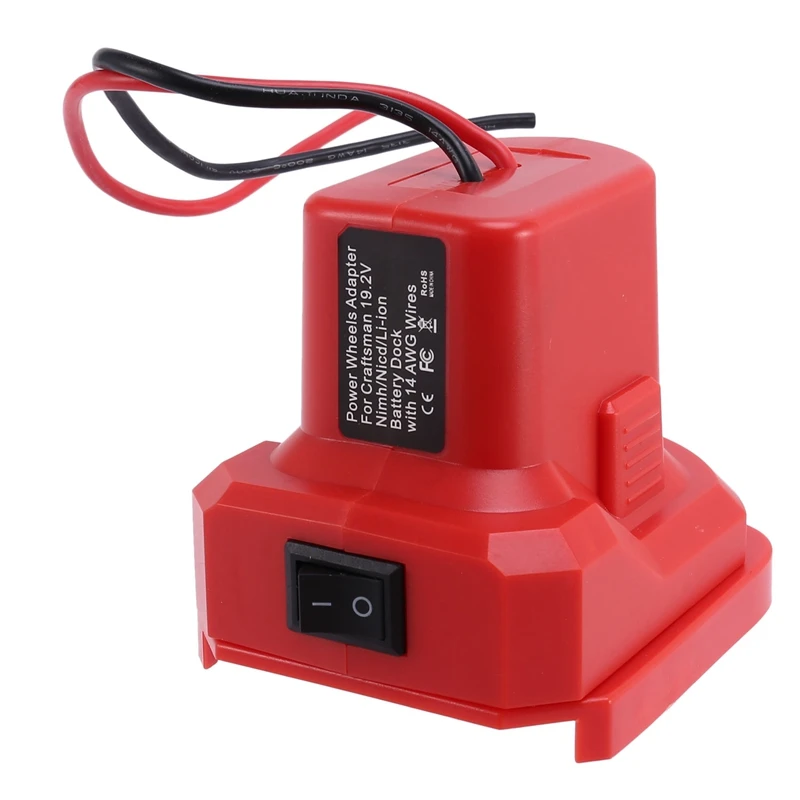 

Battery DIY Adapter For Craftsman 19.2V Ni-MH/Ni-Cd/Li-Ion Battery Power Wheels Adapter Connector 14 AWG DIY Tools