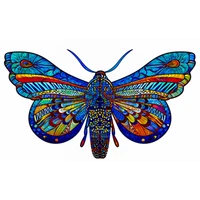 a5a4a3 colorful unique butterfly wooden animals puzzle for adults children educational toys diy wooden jigsaw kids puzzles