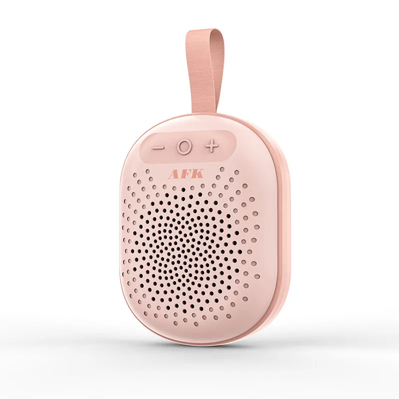 Фото Портативный и маленький Bluetooth-динамик IPX4, водонепроницаемый шнурок, дизайн для путешествий, спорта, совместим с iPhone и Android №5