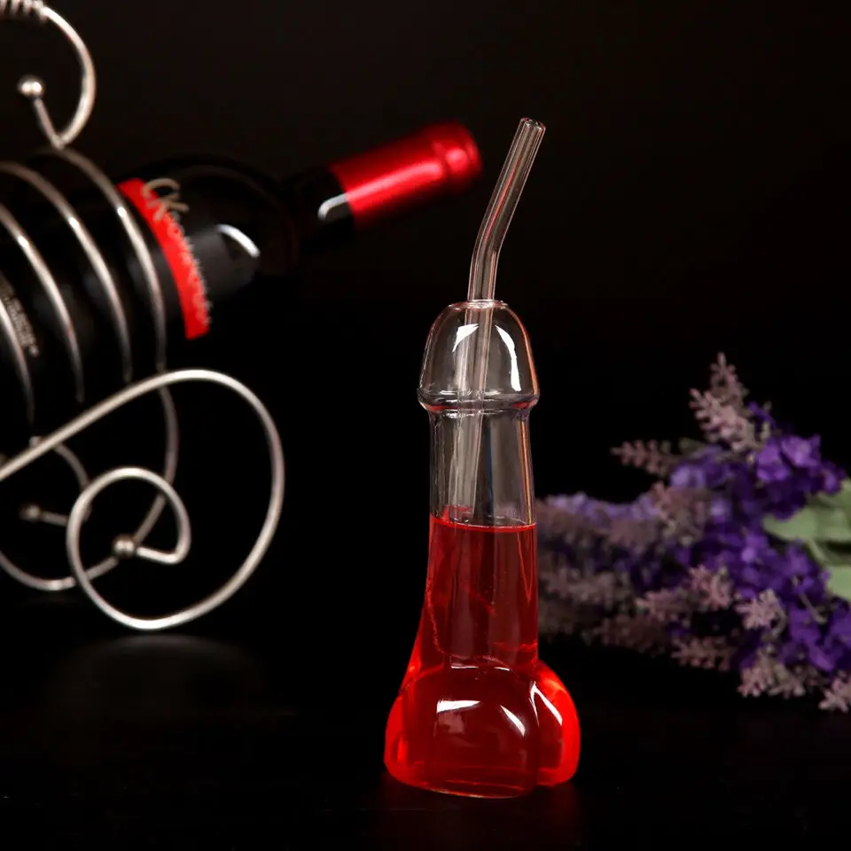 Creative wine glass transparent water cup high color fruit juice personality human beverage Cocktail Cup | Дом и сад