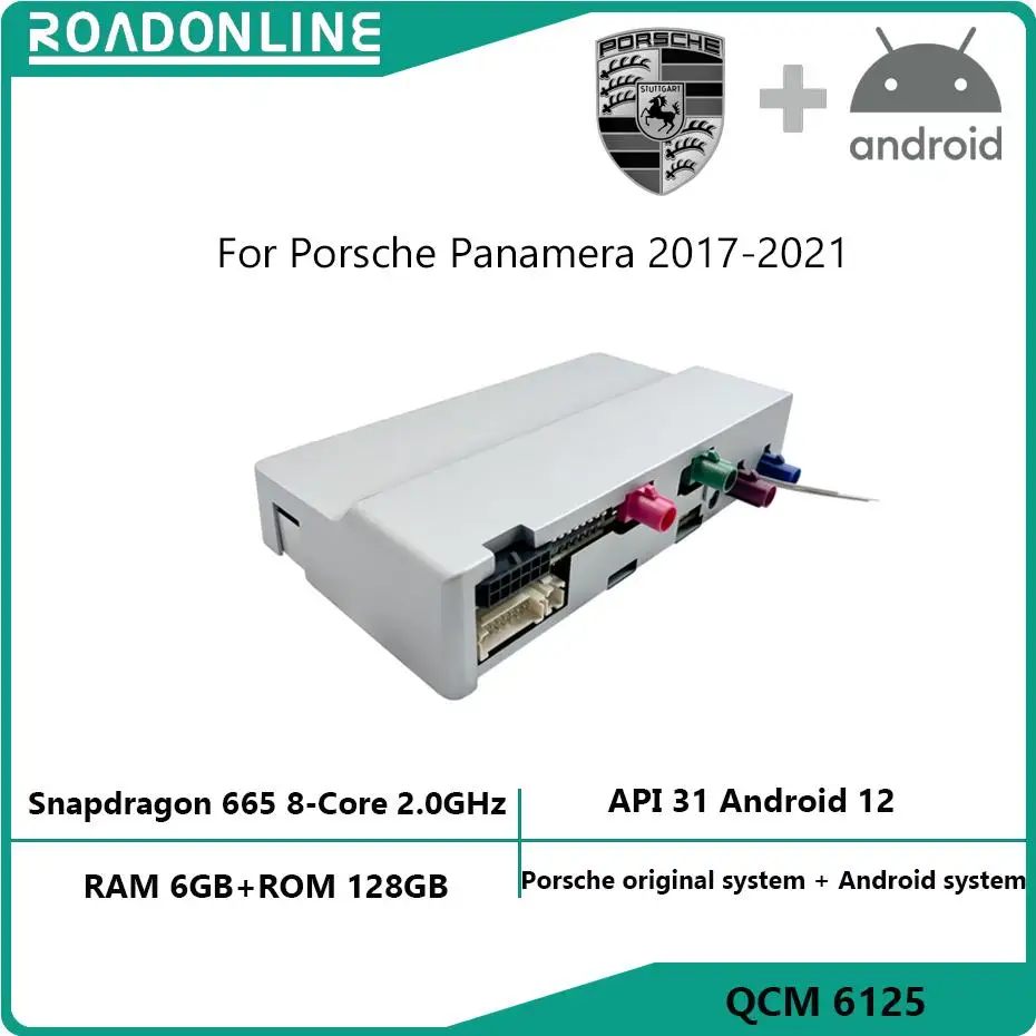 

For Porsche Panamera 2017-2021 Original System Upgrade Dual System Android 12 6+128 Snapdragon 665