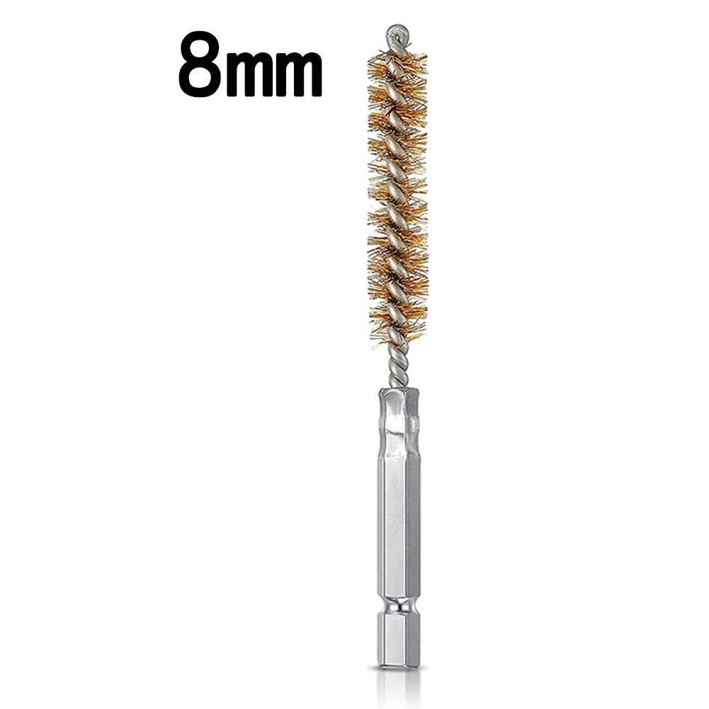 

8-19mm Copper Wire Pipe Brush Machinery Cleaning Brush For Deburring Polishing Removing Paint Rust Power Impact Drill