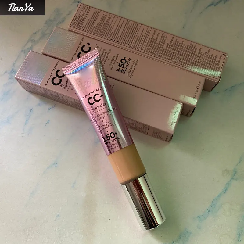 

32ml Full Coverage Liquid Foundation Brightening Cream CC Lighting Color Correcting Full Coverage Concealer Bulk Foundation