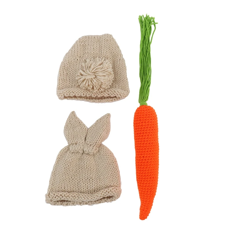 

Newborn Baby Photography Props Infant Boy Girl Knit Rabbit Photo Outfits