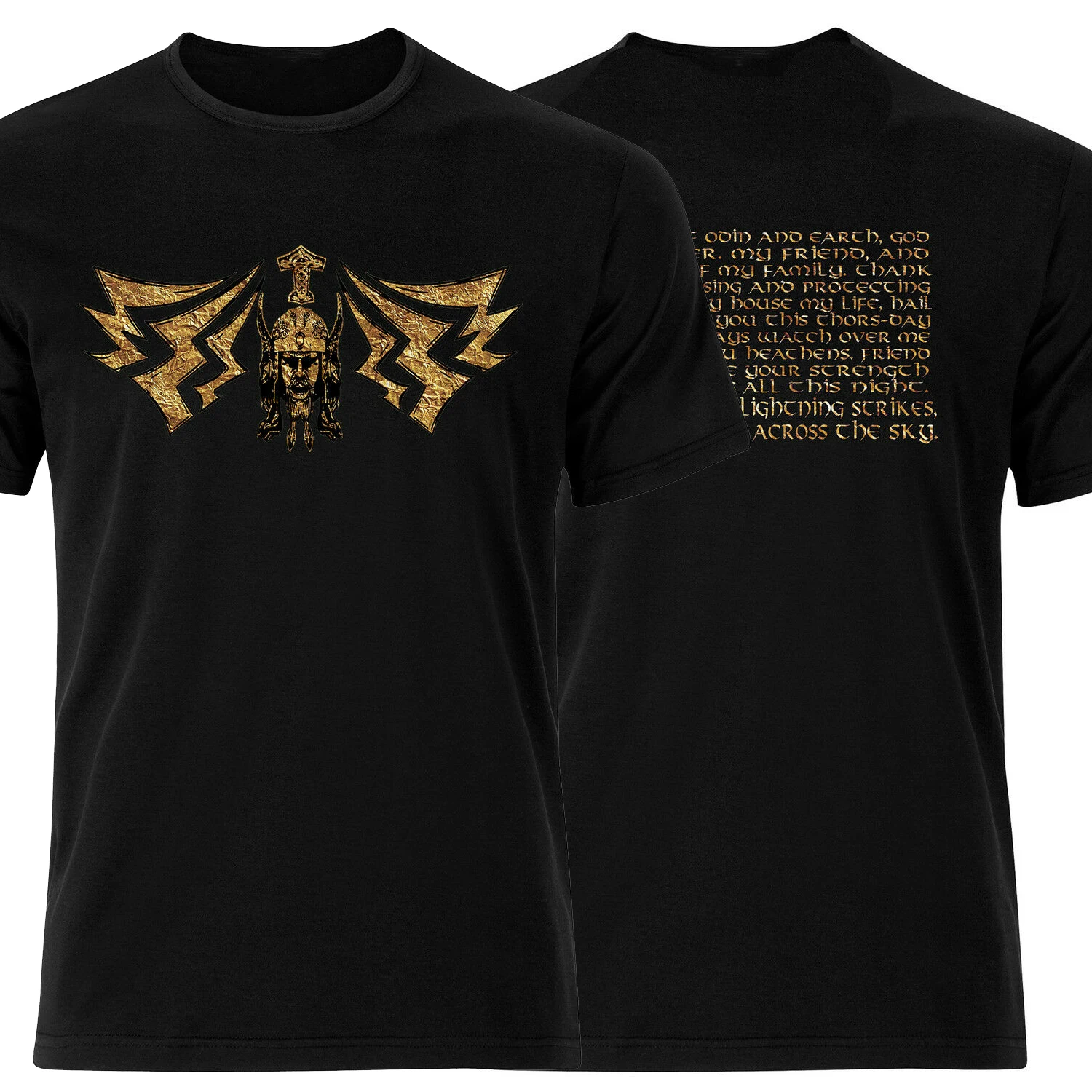 

Prayer To Thor God of Thunder Hammer Lightning T Shirt New 100% Cotton Short Sleeve O-Neck T-shirt Casual Mens Top