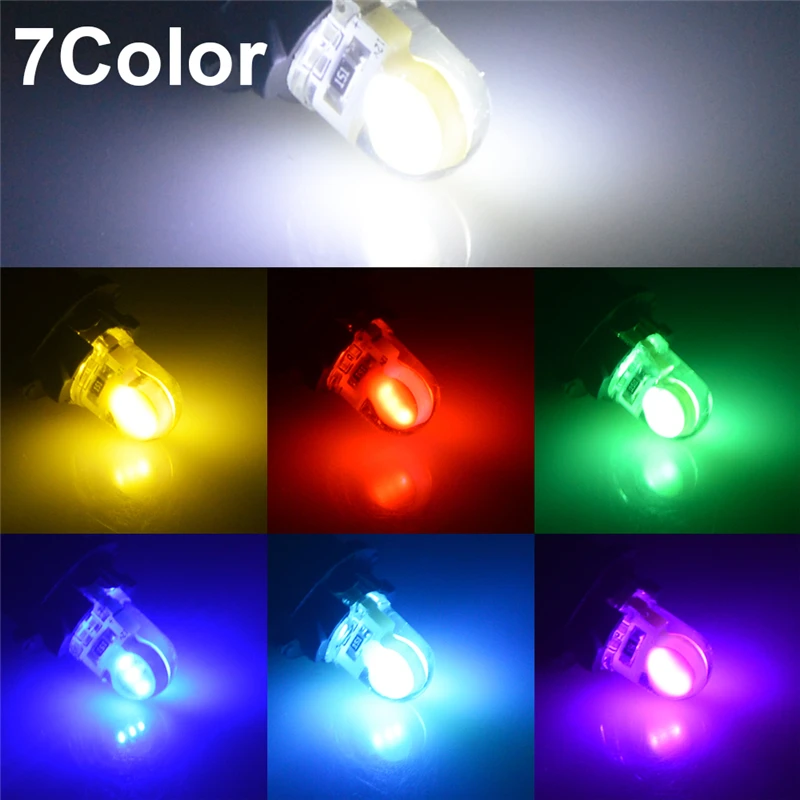 1 шт. Автомобильные светодиодные лампы T10 LED W5W 194 168 светодиодный ная Лампа 501 2825 COB