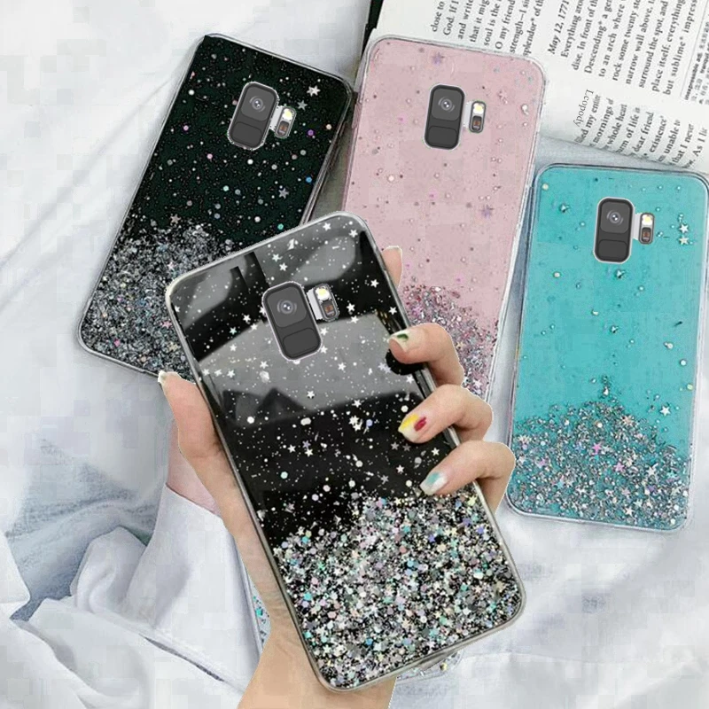 Блестящий чехол для телефона samsung galaxy S9 S 9 G960F G960F/DS G960, силиконовый мягкий чехол с полным покрытием для samsungS9 S9, задняя крышка