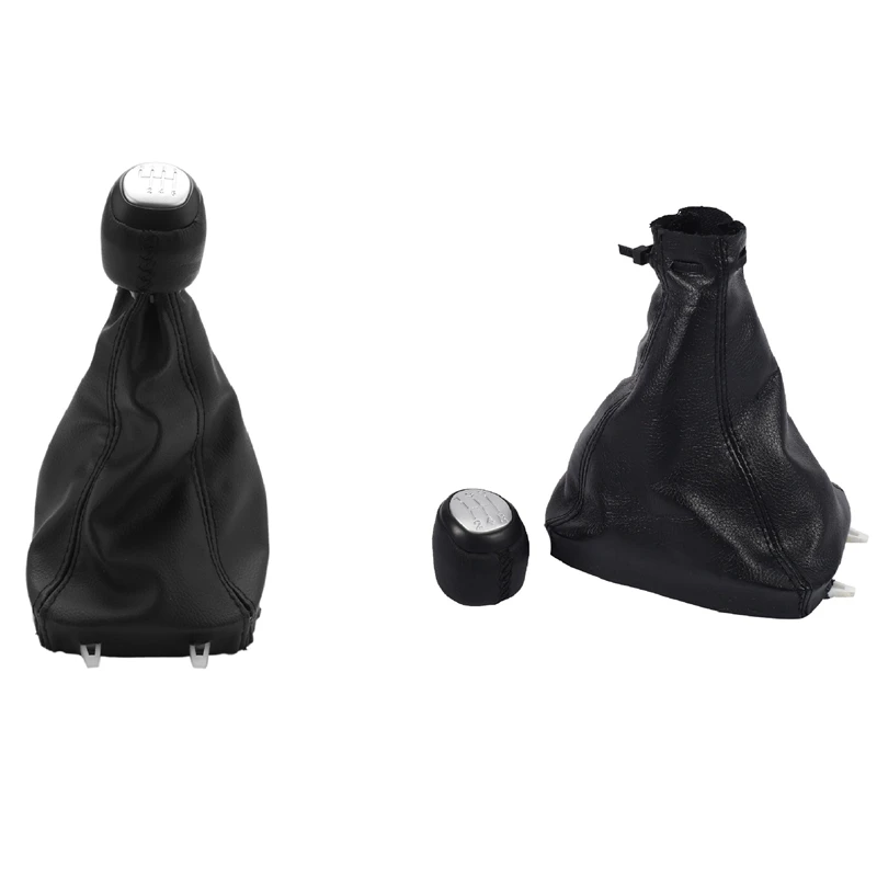

2Set 6 Speed/5 Speed Car Manual Shift Knob Knob Shift Lever Guard For Saab 9-3 2003-2012 55566206 55353898