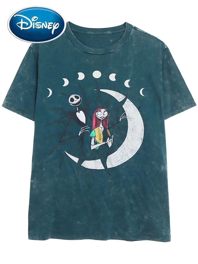 Модная женская футболка с коротким рукавом и круглым вырезом мультяшным принтом