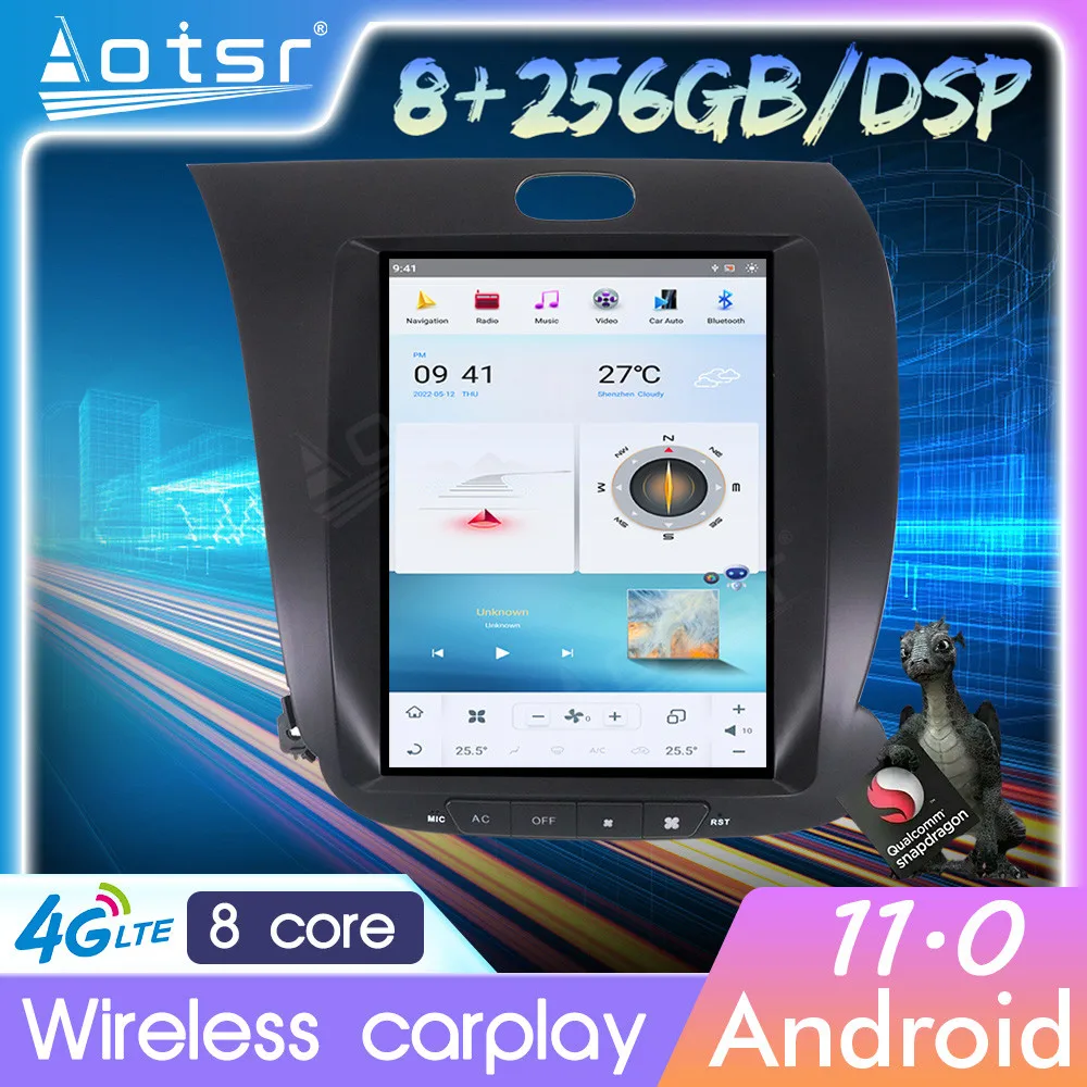 

Android 11 автомобильный Радио центральный мультимедийный плеер аудио Carplay для KIA K3 CERATO FORTE 2013-2017 GPS Tesla экран стерео головное устройство