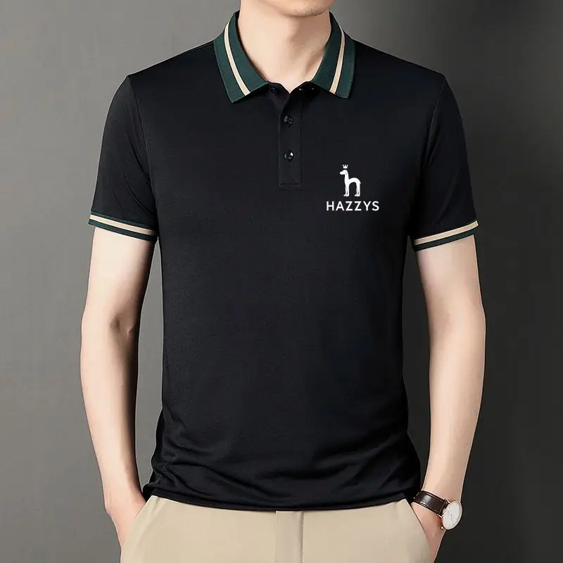 Top Cotton Blended New Summer Brand Men's Polo Shirt Designer Short Sleeve Casual Top Embroidered LOGO Fashion Clothing