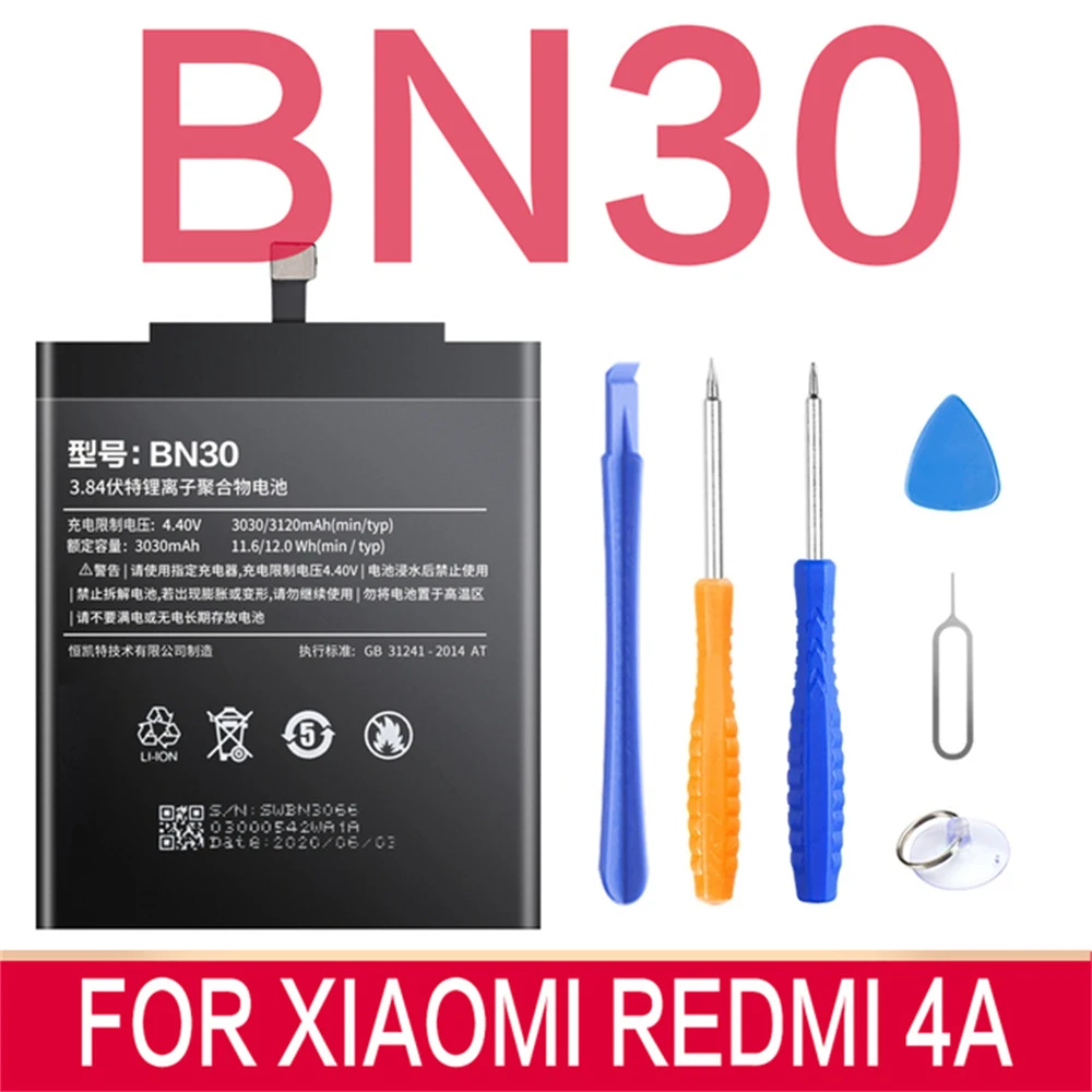 Аккумулятор SIYAA для смартфона XiaoMi Redmi Note 4 4X 4A 5 5A 5X 6 7 7A 8 Pro Plus A2 Lite Go BM47 BN30 BN31 BN41 BN45.