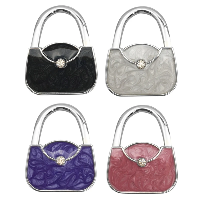 

Foldable Purse Hook Handbag Hangers for Table Portable Fashion Table Hook Handbag-Shape Womens Bag Holder Easy to Use