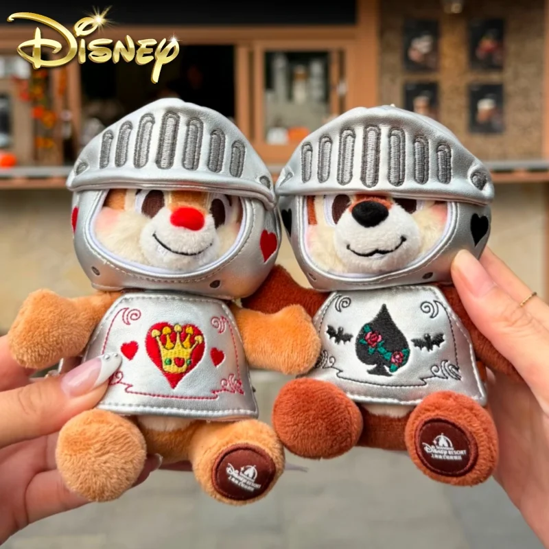 Фото Оригинальный плюшевый брелок Disney Chip And Dale на Хэллоуин, плюшевая подушка-игрушка, мультяшные украшения, подарок на день рождения, Рождество, игрушка №1
