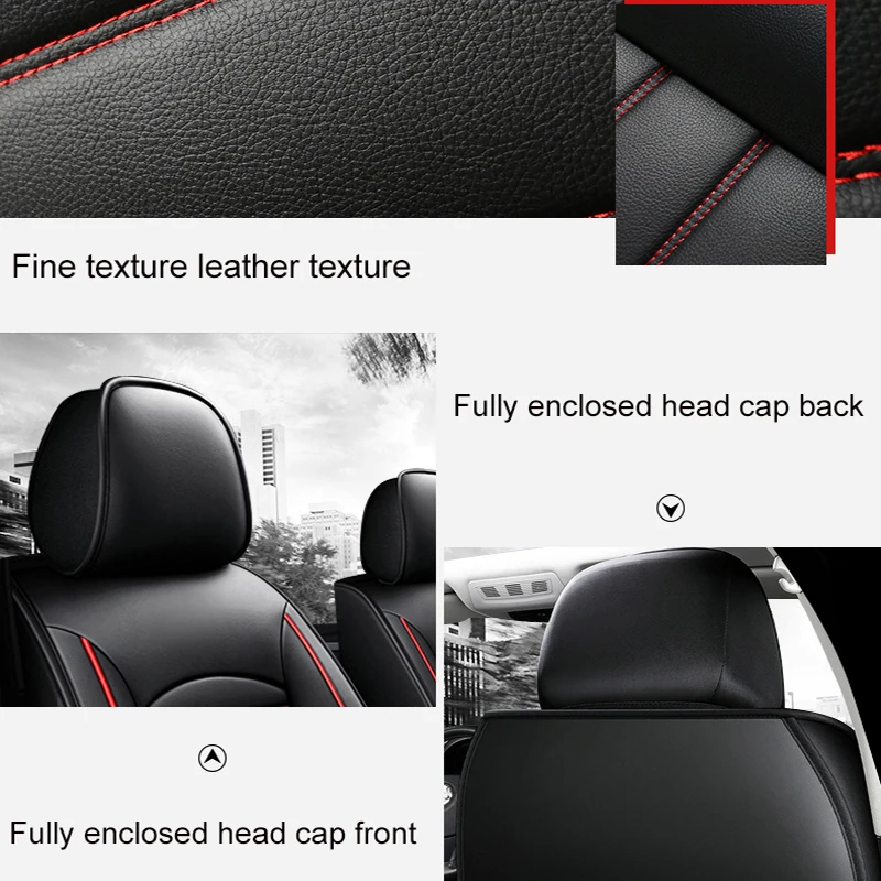 Universal Car Seat Cover For NISSAN Qashqai Juke Leaf Armada Altima Cube Dualis Tiida Bluebird Rogue Sport Car accessories images - 6