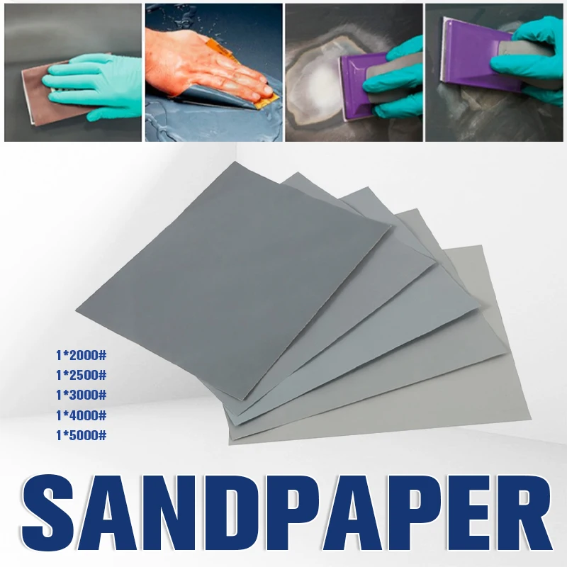 

5/48Pcs Sandpaper 2000 2500 3000 4000 5000 Grit Sanding Paper Water/Dry Abrasive SandPapers for Wood Metal Polishing Automotive